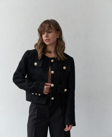 Tweed jacket CoCo BLACK
