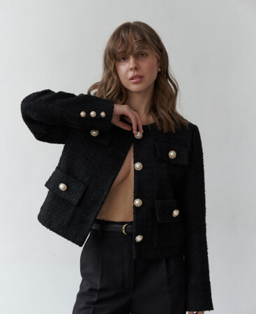 Tweed jacket CoCo BLACK