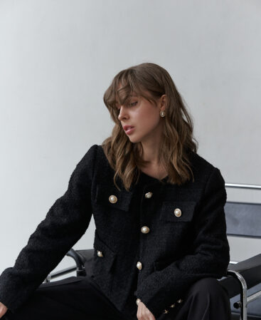 Tweed jacket CoCo BLACK
