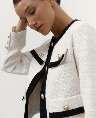 Tweed jacket Old Coco WHITE