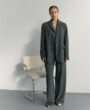 Classic grey pinstripe trousers