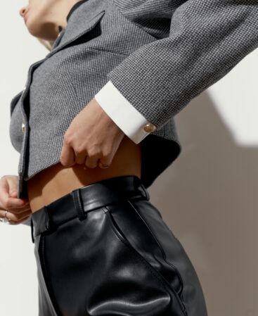 DOLLY jacket with white cuffs