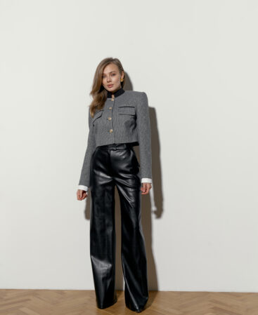 DOLLY jacket with white cuffs