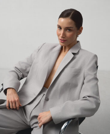 Blazer in Italian suiting fabric