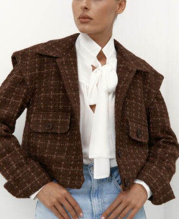 Tweed jacket Choco