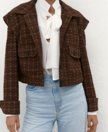 Tweed jacket Choco
