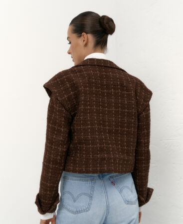Tweed jacket Choco