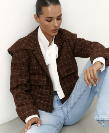 Tweed jacket Choco