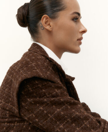 Tweed jacket Choco