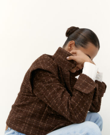 Tweed jacket Choco