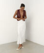 Skirt in dense satin Milky