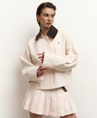 Bomber Écolière Ivory