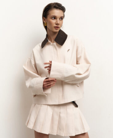 Bomber Écolière Ivory