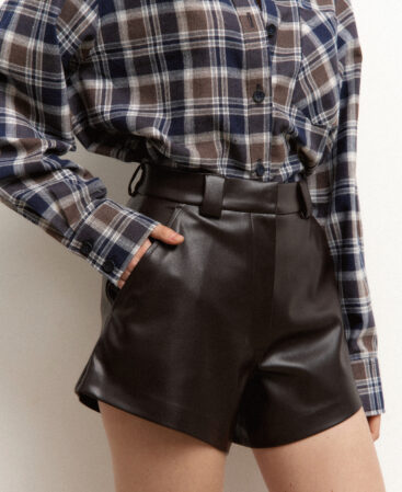Leather shorts MINI CHOCO