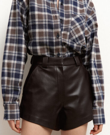 Leather shorts MINI CHOCO