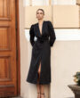 Satin dress Angeline black