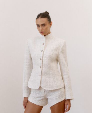 Tweed jacket Adaline white