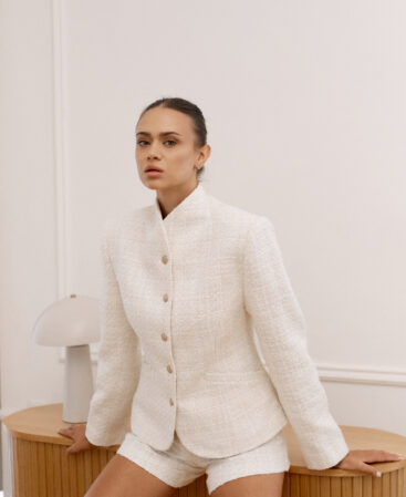 Tweed jacket Adaline white