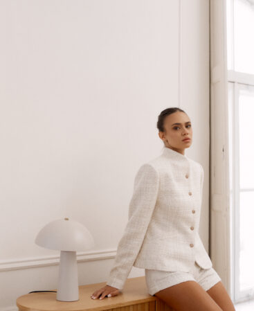 Tweed jacket Adaline white