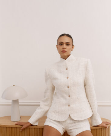 Tweed jacket Adaline white