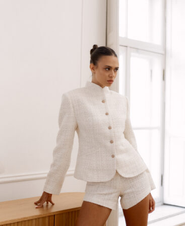 Tweed jacket Adaline white