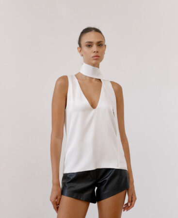 Leather shorts MINI BLACK