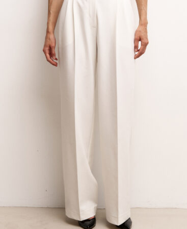Classic trousers FLEUR white