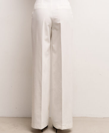 Classic trousers FLEUR white