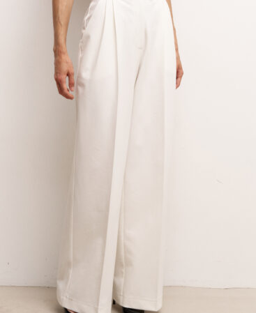 Classic trousers FLEUR white