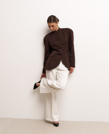 Fitted jacket CUIR