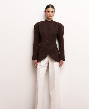 Fitted jacket CUIR