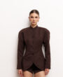 Fitted jacket CUIR