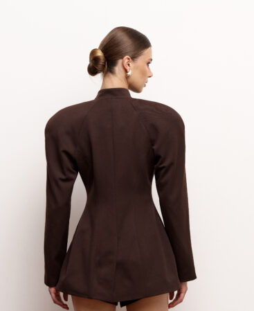 Fitted jacket CUIR