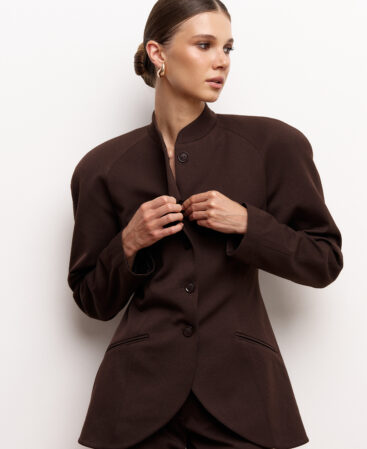 Fitted jacket CUIR