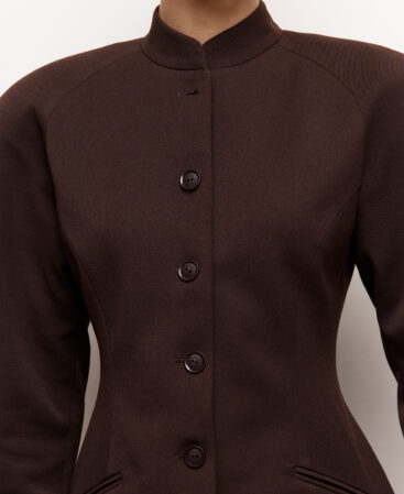 Fitted jacket CUIR