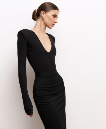 Bodysuit with deep neckline MONE