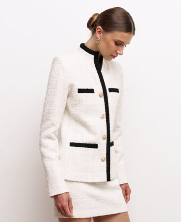 Tweed jacket MODERN COCO white