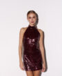 Italian-sequin dress CHERRY MINI
