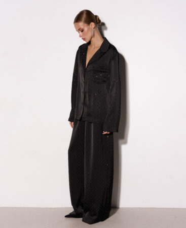 Silk suit BRIGHT black