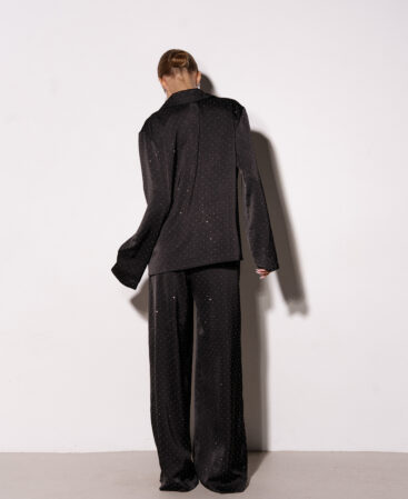 Silk suit BRIGHT black