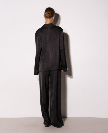 Silk suit BRIGHT black