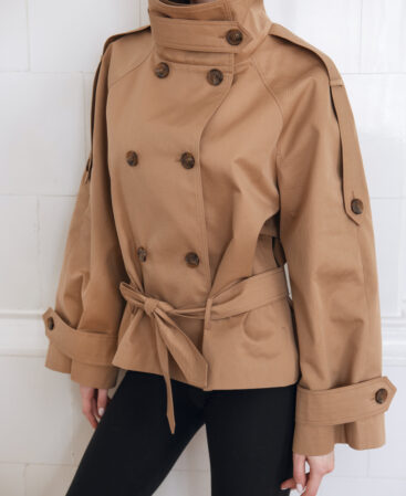 Trench coat with low belt BURBERRY
