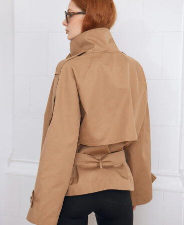 Trench coat with low belt BURBERRY