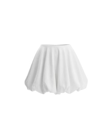 Balloon skirt white