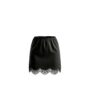 Satin mini skirt Voile black