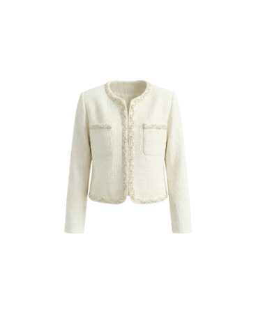 Tweed jacket RÊVE white