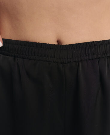 Satin trousers Black
