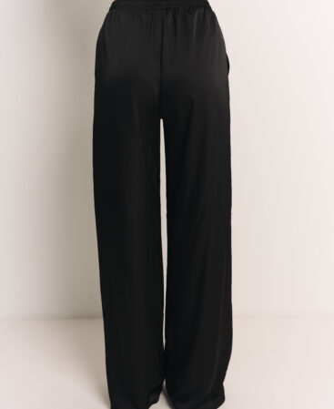 Satin trousers Black