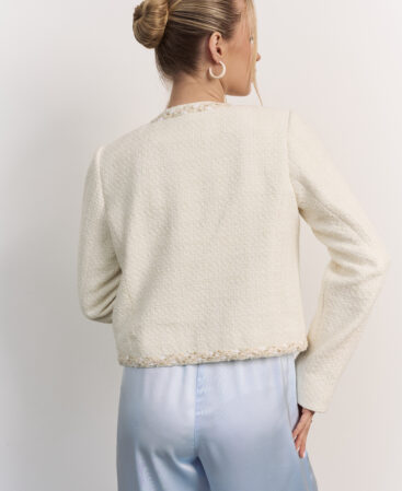 Tweed jacket RÊVE white