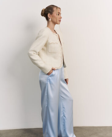 Satin trousers Blue